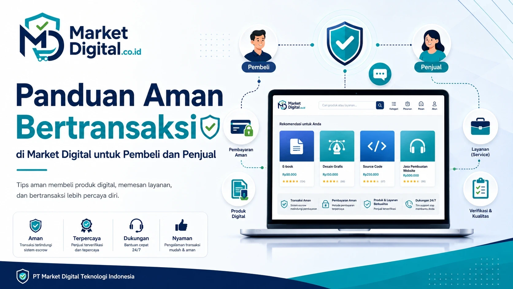 Panduan Aman Bertransaksi di Market Digital untuk Pembeli dan Penjual