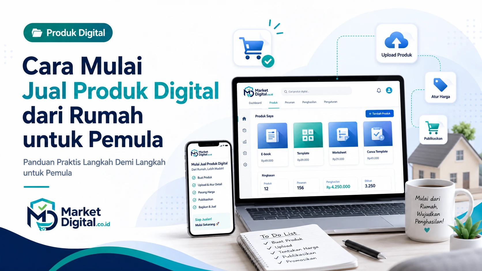 Cara Mulai Jual Produk Digital dari Rumah untuk Pemula