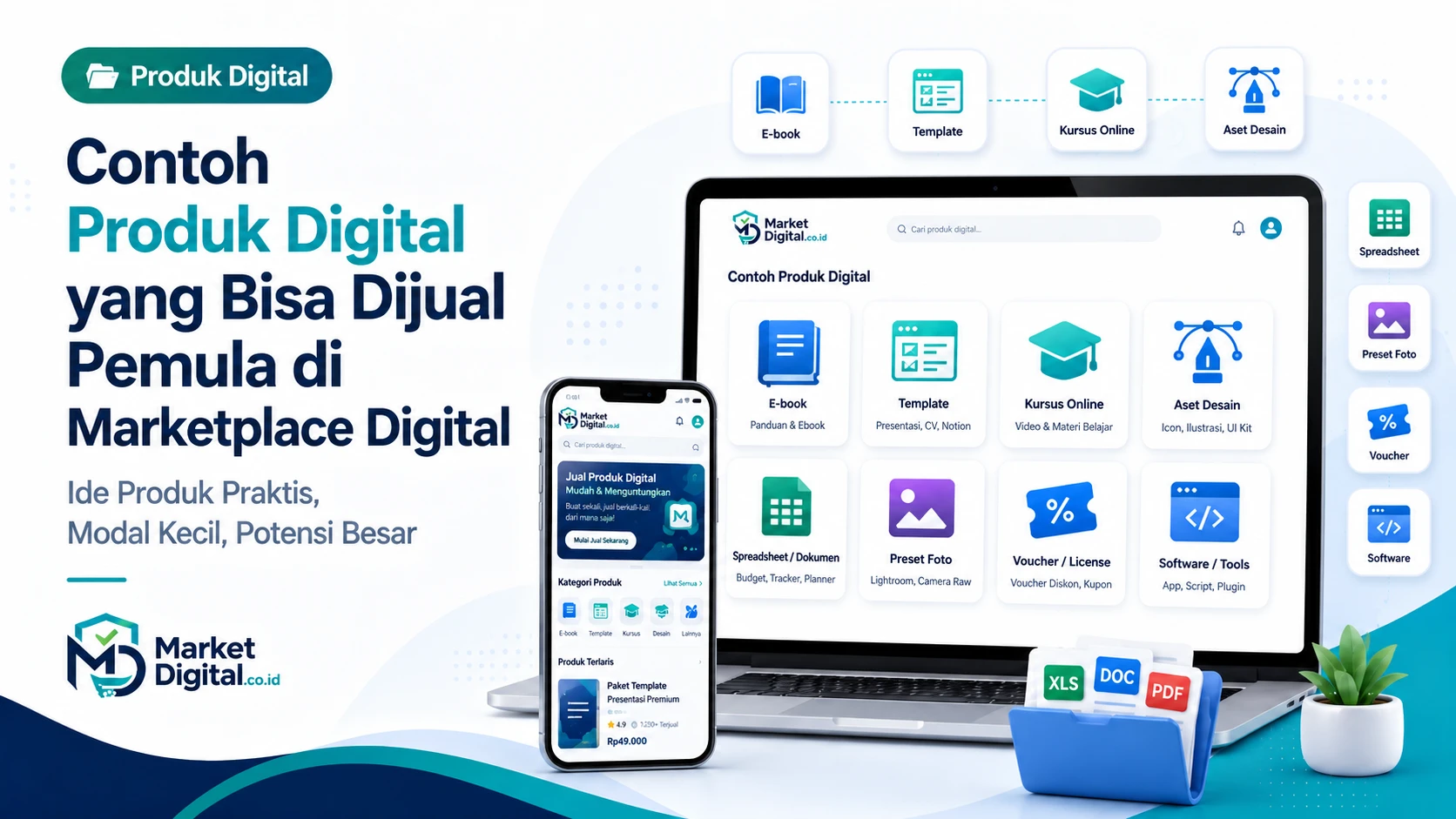 Contoh Produk Digital yang Bisa Dijual Pemula di Marketplace Digital