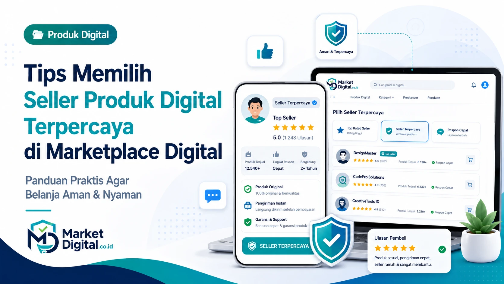 Tips Memilih Seller Produk Digital Terpercaya di Marketplace Digital